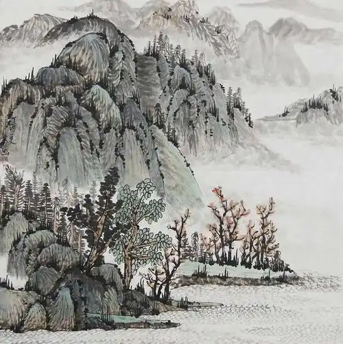 童森森国画作品赏析演绎山水无限情趣