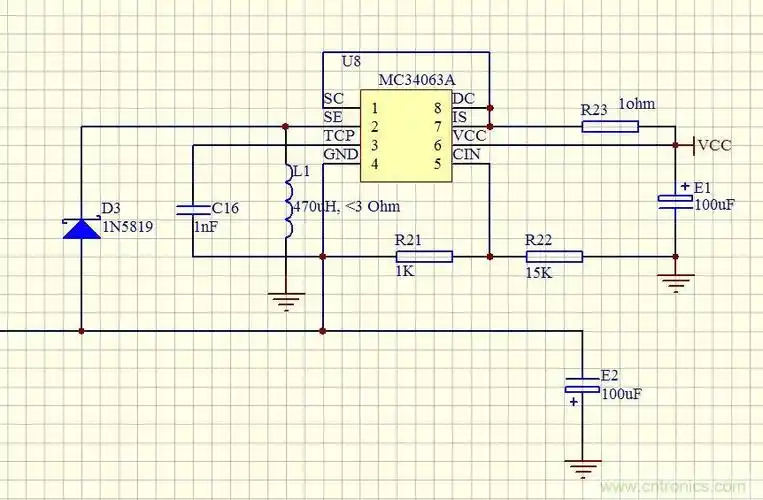 34063升压电路【硬之城】