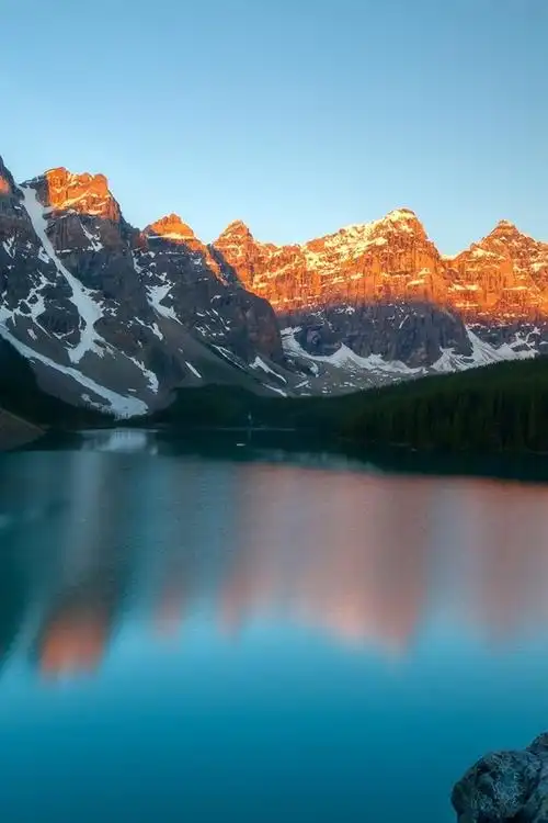 壁纸 冰碛湖,班夫国家公园,加拿大,山,黄昏 1920x1200 hd 高清壁纸