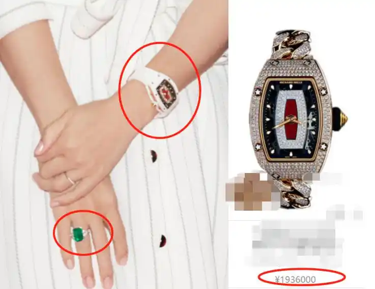 章子怡戴百万手表炫富?一双嫩白腿瘦如筷子,手上绿色鸽子蛋抢镜