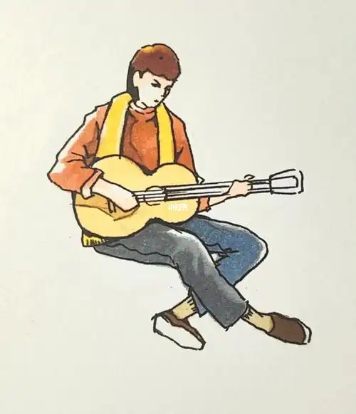 景观效果图配景人物近景小人