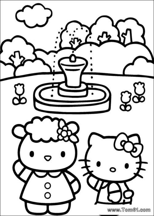 儿童填色 kitty猫大全精校版