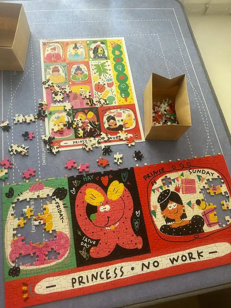 07第一幅1000块拼图.好治愈#日常拼图 #拼图 - 抖音