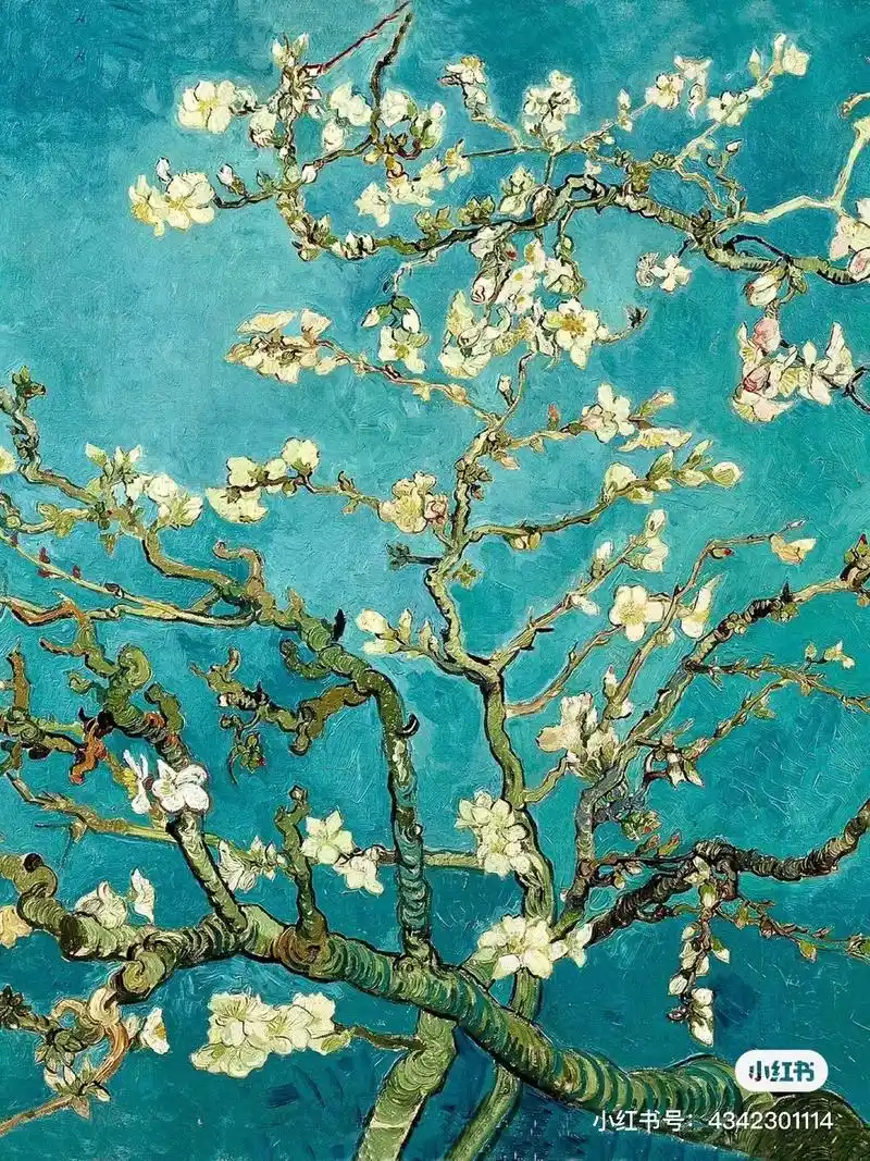 名画赏析 梵高《盛开的杏花》#美术鉴赏 #鉴赏 #带你看世界 - 抖音