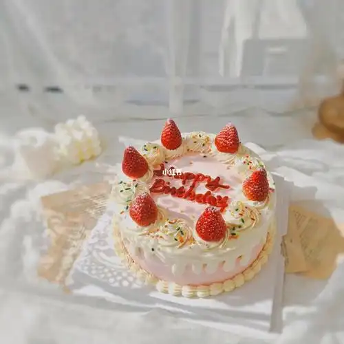 延吉复古网红款草莓生日蛋糕拍照巨美