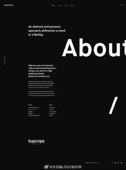 logo设计#神秘深邃黑色系海报