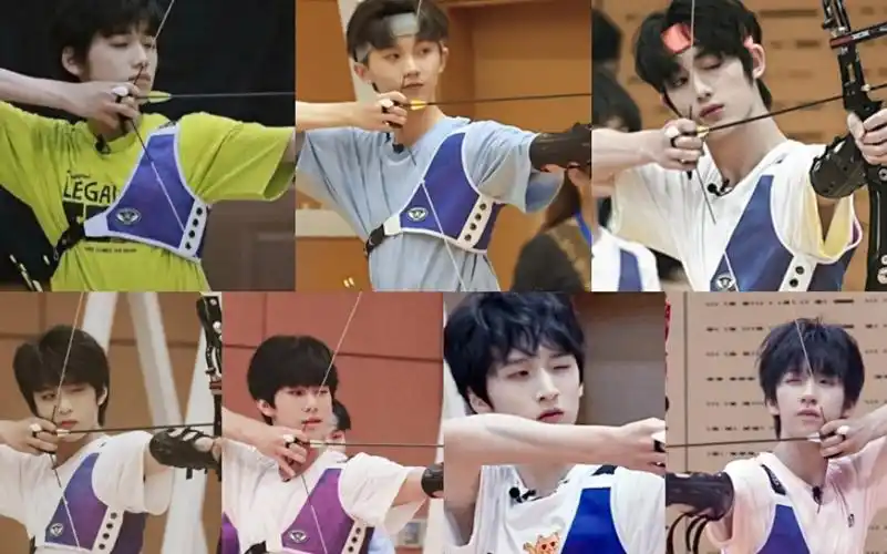 时代少年团当闹腾男团开始正经射箭大型圈粉现场