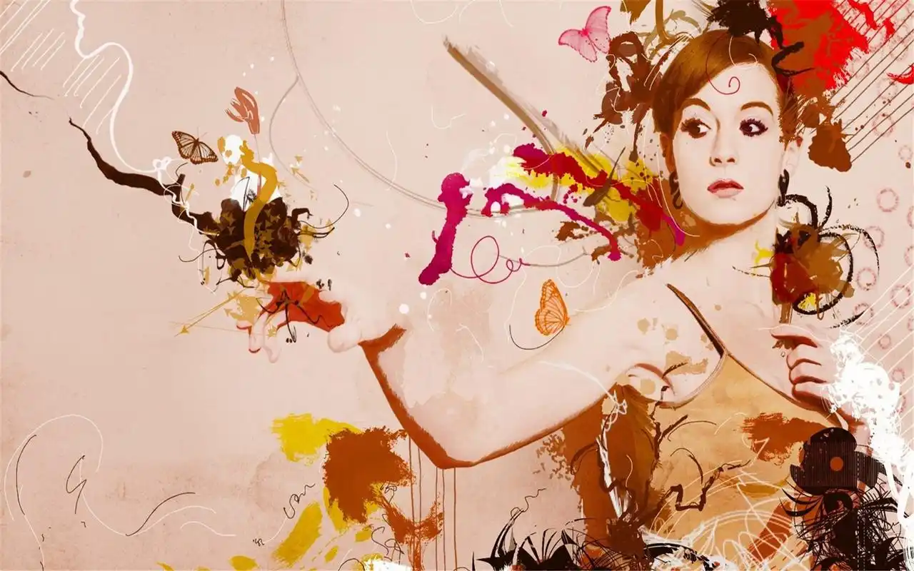 欧美潮流插画艺术高清壁纸