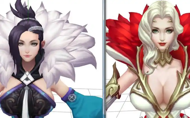 浅蓝甄姬全系列模型测评哪个皮肤值得买