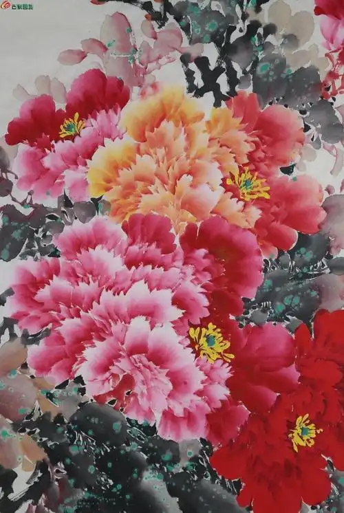 【字画】花开富贵牡丹图