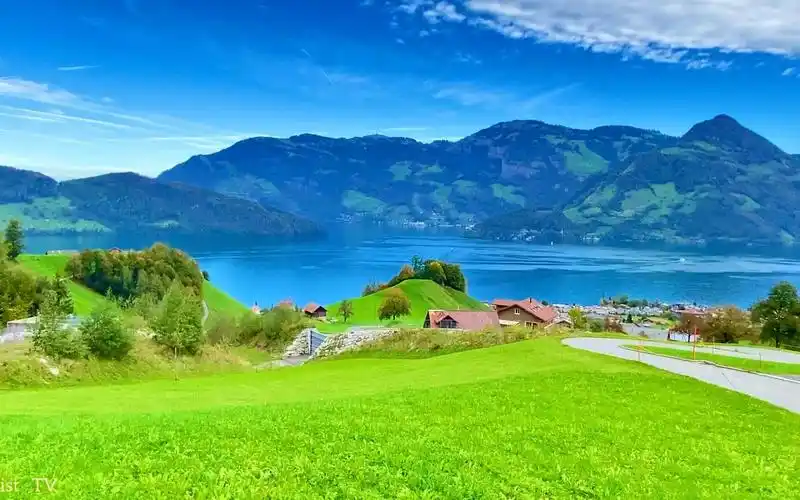 4k-瑞士sassi kreuz瑞士最美丽的村庄