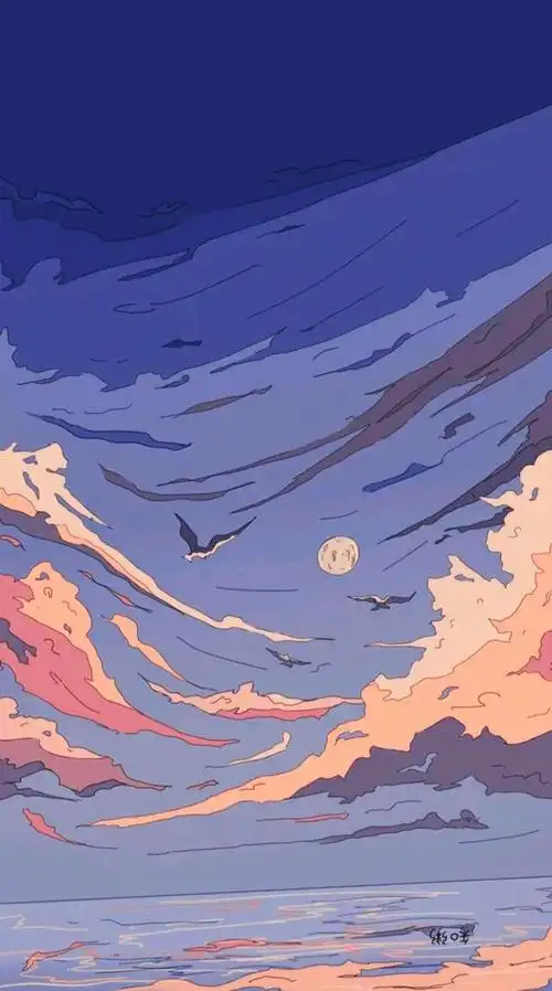 好看的动漫个性|唯美名片背景图