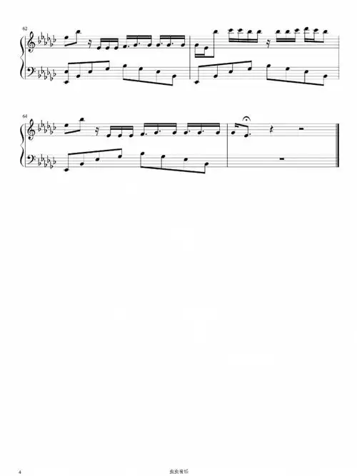 钢琴谱|《solo》blackpink jennie个人单曲