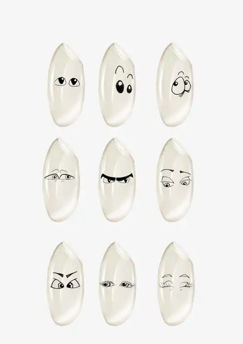 白色大米粒表情