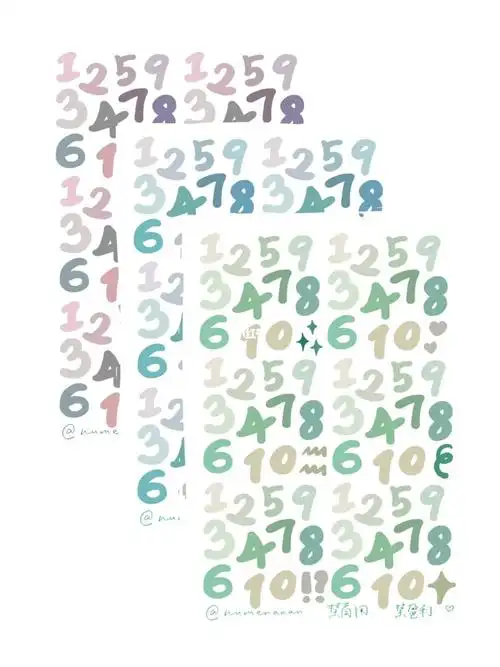 手帐素材分享永远不够用的数字贴allin