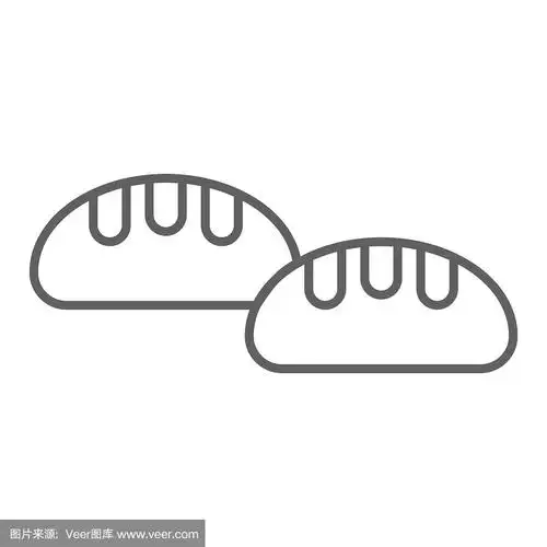 面包线矢量图标