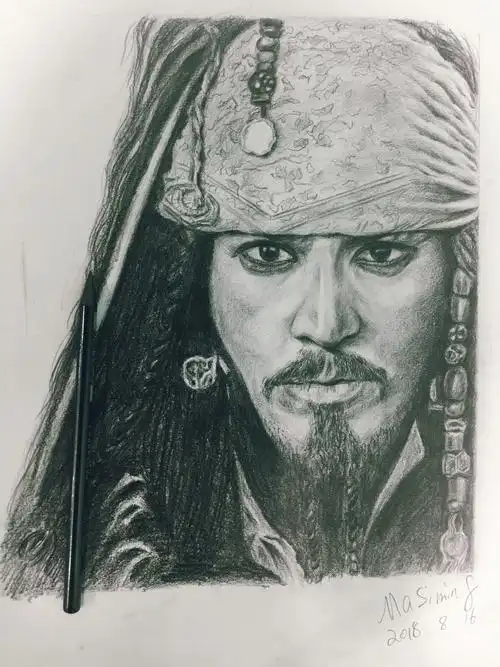 加勒比海盗 素描