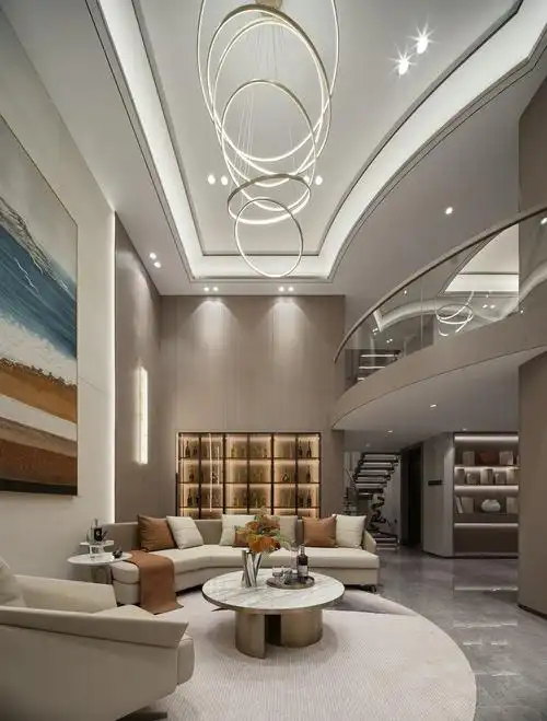 中恒装饰250㎡简洁叠墅现代新风轻简格调