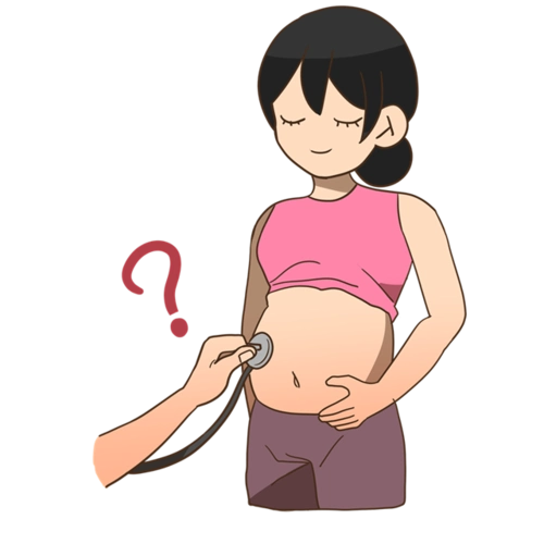 孕妇妈妈产检卡通图片