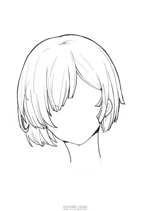 临摹头发的训练线条线稿提高练习