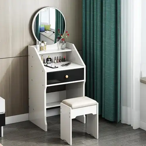 梳妆台卧室现代简约化妆台带灯小户型化妆桌网红简易经济型梳妆柜