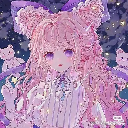 粉色系头像,前面那两个是闺蜜哟.