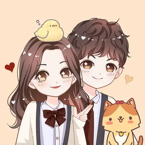 高端微信头像设计 q版手绘头像卡通人物形象动漫设计情侣漫画真人照片