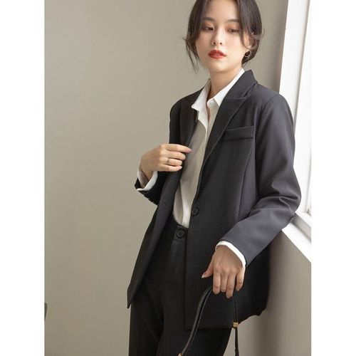 2023西装套装女春秋韩版大学生英伦风显瘦休闲气质职业装面试正装