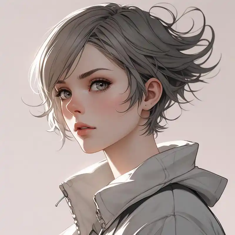 短发女生头像,高级又显气质95