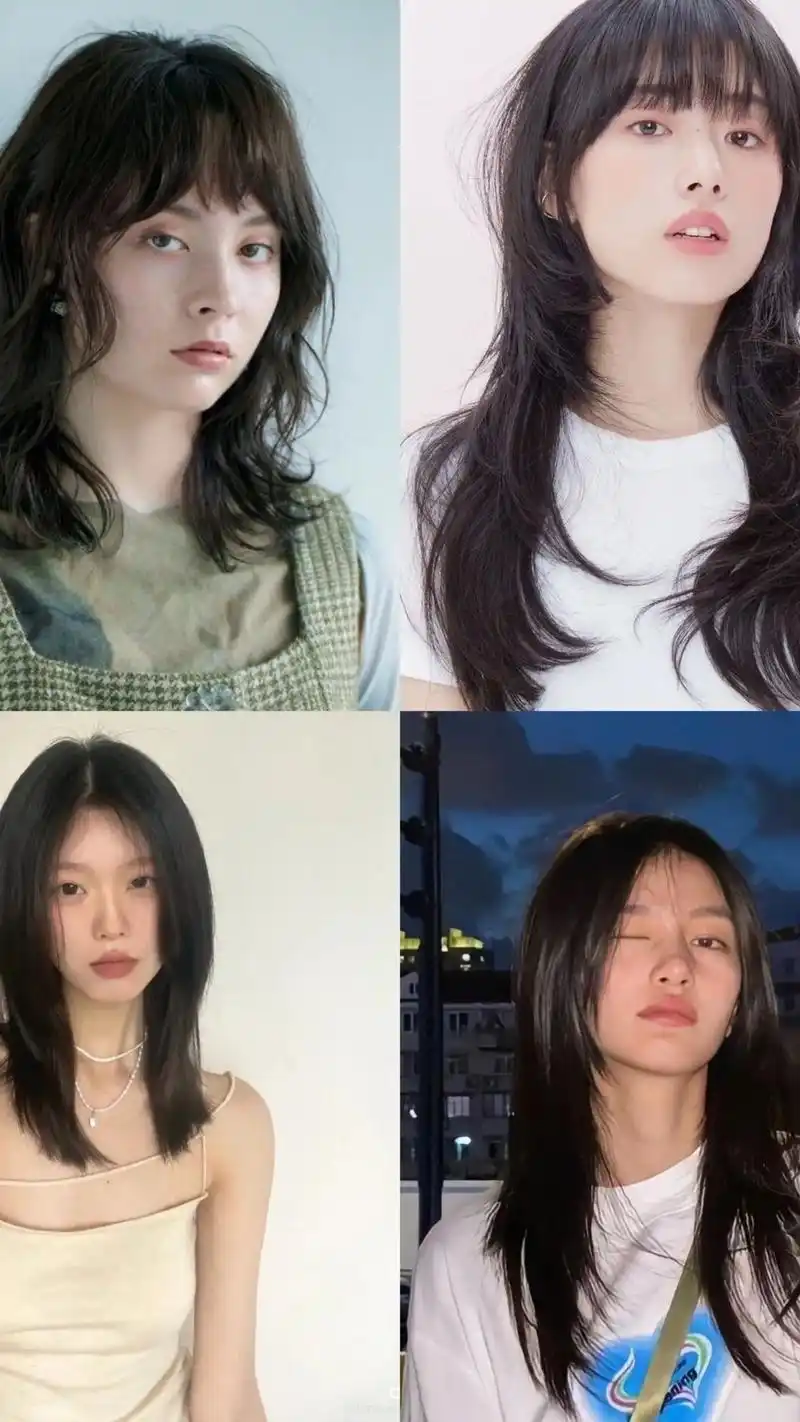 中长发|||高层次发型是最修饰脸型头型 和发际线的,层次制造动感不挑