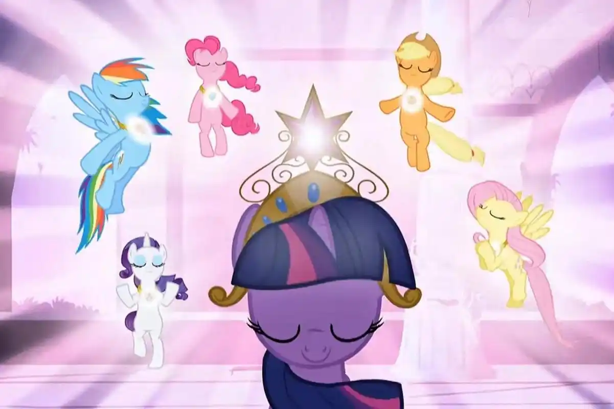 小马宝莉主角6人合照截图(1) 可以拿去印小卡