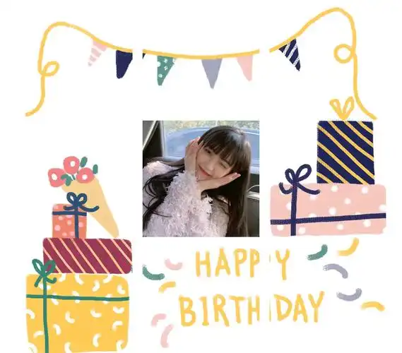 52套生日配图无水印九宫格生日朋友圈文案配图自己过生日九宫格图生日