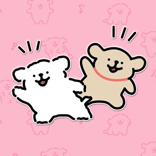 狗狗车贴个性可爱卡通小狗拉花车窗车尾贴遮挡划痕车装饰防水贴纸