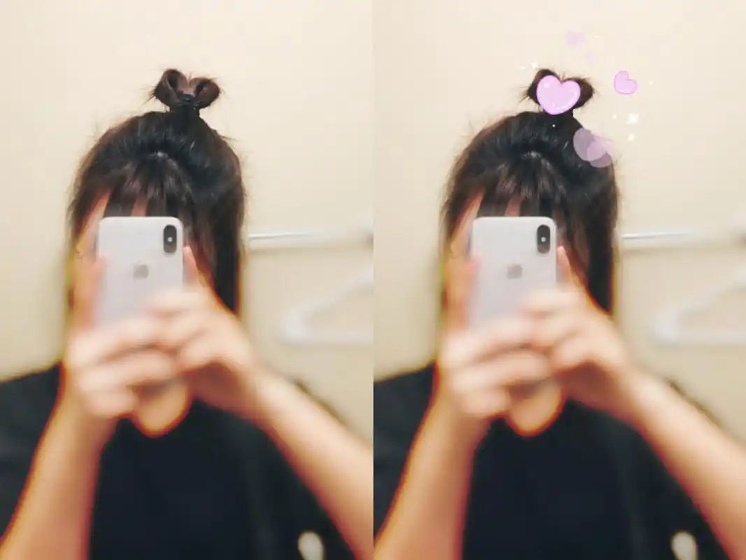 短发半丸子头之爱心小揪揪