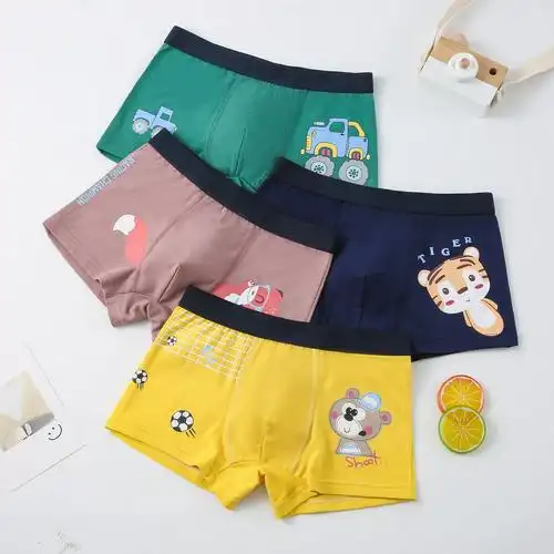 男童儿童内裤平角纯棉小孩四角短裤裤头宝宝内裤