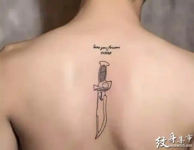 背脊纹身背脊纹身手稿背脊纹身手稿图案