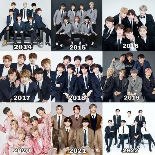 bts1322九年家族照大家都有在好好长大啦