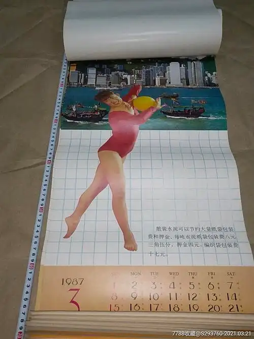 八十年代,体操美女挂历(健美)