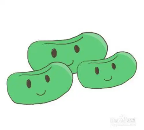 绿豆卡通人物简笔画