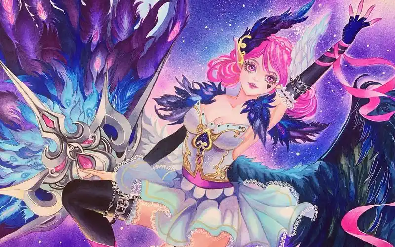 封面是手绘第一次尝试马克笔可以画出什么马克笔手绘王者荣耀小乔的天