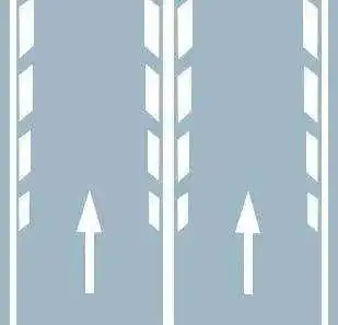 (纵向减速标线)