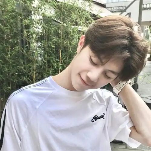 假发男短发中分短直发帅气逼真男生自然蓬松日韩版复古学生全头套浅