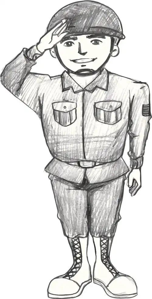 《一招教你画出热血军人简笔画:打仗场景全解析》