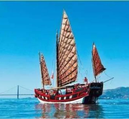 帆包括长方形,梯形,矩形,扇形等多种样式,制造了不同类型的福船,广船