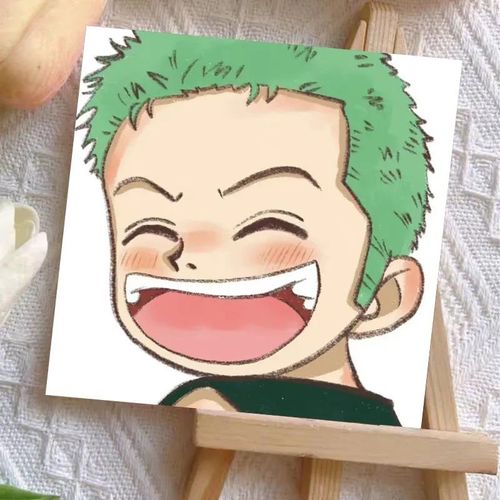 动漫合集海贼王diy数字油画手绘海贼王索隆手工上色家居装饰画