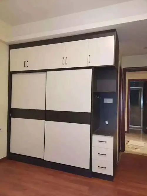 成都全铝家居卧室推拉门铝合金整板衣柜带抽