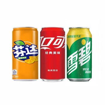 可口可乐(coca-cola)可乐芬达雪碧330ml*20罐混合易拉罐听装碳酸饮料