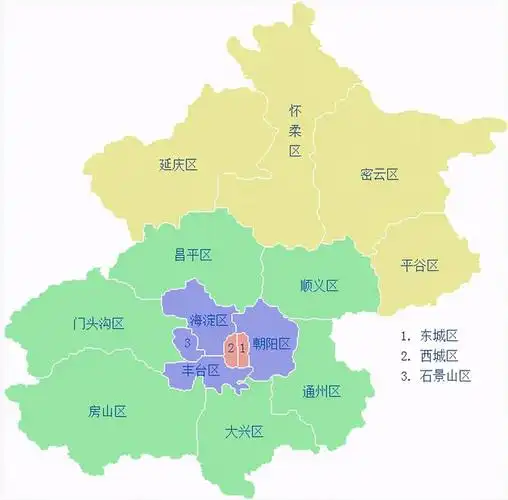 北京市城六区在认知层面的分化东西朝海是城区丰石仍像近郊