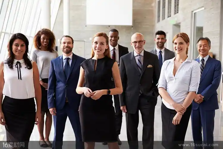 各国商务精英合影高清摄影图片