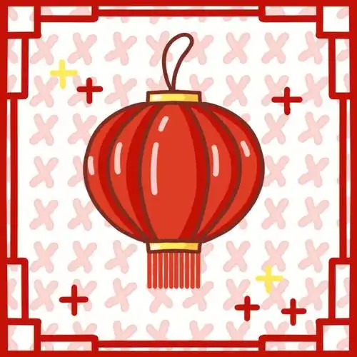 简笔画教程年味大红灯笼简笔画